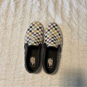 Vans Glitter Checkered Sneakers